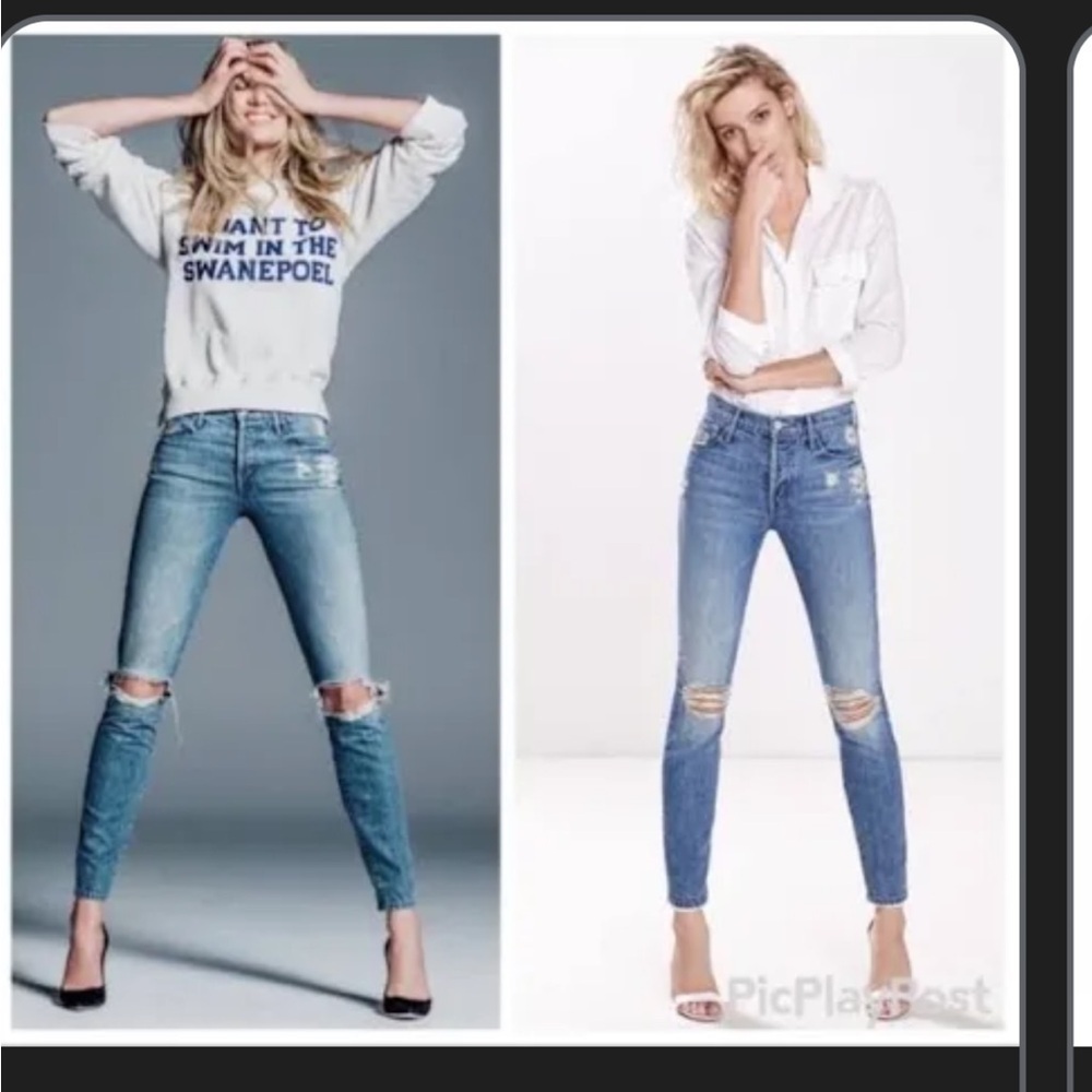 Mother x candice the stunner hijacking the runway jeans